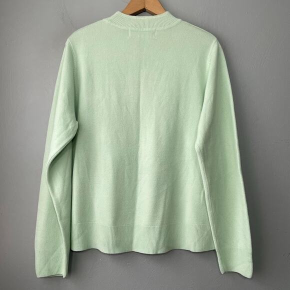 Sag Harbor Womens Size XL Mint Green Sweater Minimalist Chic Pastel Soft Girl - Picture 4 of 8